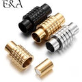 Stainless Steel Magnetic Clasps 6mm Hole Size for Leather Cord Magnet Lace Buckle Bracelet Jewelry DIY Making Accessories