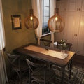 Shadome-Pendant Lights for Kitchen – Tonka Scandinavian LED Wood Pendant Light