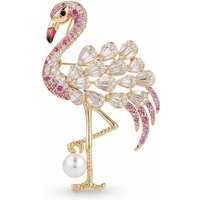 Flamingo Freshwater Pearl Brooch