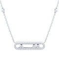 Move Classique 0.33cttw Diamond Pavé Necklace