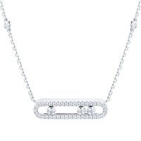 Move Classique 0.33cttw Diamond Pavé Necklace