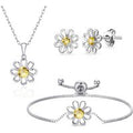 3pc Daisy Bracelet Set Created with Zircondia® Crystals
