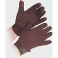 Shires Adults Newbury Riding Gloves Brown, Brown