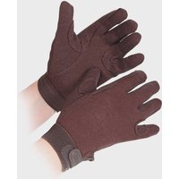 Shires Adults Newbury Riding Gloves Brown, Brown