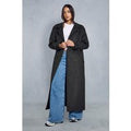 Womens Oversized Utility Wool Look Trench Coat - khaki - 6, Khaki