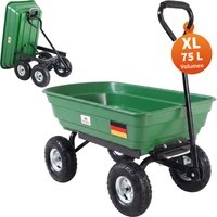 Bollerwagen Grün 103,5x51x92,5cm mit Kippfunktion