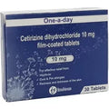 Cetirizine 10mg Hay Fever Tablets - 30 Tablets