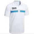 Polo manches courtes Police Municipale P.M. ONE blanc
