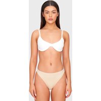 Brown Pack of 5 Seamless Thongs, Nude Brown