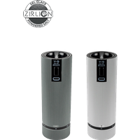 Offer the perfect gift to design fans with this set of electric salt and pepper mills adorned with a carbon (pepper) and aluminium (salt) finish and equipped with a rechargeable battery and precision adjustment system. Line Electric