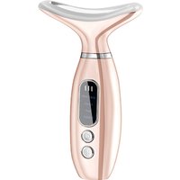 Electric Face Sculpting & Neck Massager - Advanced Heated Beauty Tool, 4 Modes, Rose Gold/Silver | Wowcher