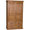 Casa Padrino Landhaus Stil Kleiderschrank  - Kleider Schrank Shabby H 197 cm B 120 cm T 59 cm