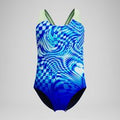 Maillot de bain Fille Splashback imprimé bleu