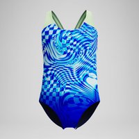 Maillot de bain Fille Splashback imprimé bleu