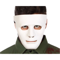 Atosa White Halloween Mask - Adults
