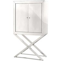 Casa Padrino Luxus Designer Barschrank Edelstahl verspiegelt - Luxus Hotel MÃ¶bel - Spiegel MÃ¶bel