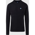 North Sails - T-shirt a maniche lunghe con logoNorth SailsBlack4XL