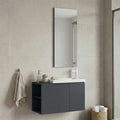 Perla Wooden Bathroom Furniture Set in Matte Anthracite