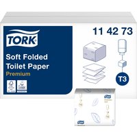 Toiletpapier Tork T3 Premium gevouwen 2-laags 110x190mm wit 114273