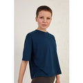 Boxy Slightly Cropped Organic Cotton Jersey T-Shirt