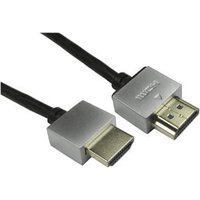 0.5m Super Slim HDMI Cable Black 4k