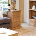 Mobel Oak Bedside Cabinet - 3 Drawer