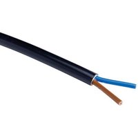 Zexum 2.5mm 2 Core Black Cable Flexible 3182Y - 1 Meter