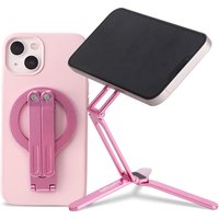 Portable Magnetic Cell Phone Stand for iPhone-Pink