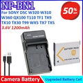 NP-BN1 3.6V 1200mAh Camera Battery +Charger For SONY DSC W320 W310 W360 QX100 T110 TX9 TX10 TX30 T99 WX5 TX7 TX5 W390 W380 W350