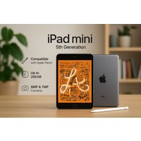 Apple iPad Mini 5th Generation 64GB Tablet - High Performance, Ultra-Portable, Retina Display, Space Grey | Wowcher