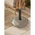 Taupe Geometric Parasol Base - 25Kg