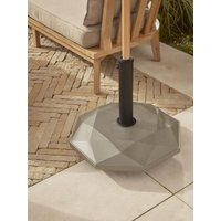 Taupe Geometric Parasol Base - 25Kg