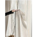 Custom Sheer Curtains with Black-Trimmed