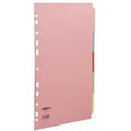 Concord Subject Dividers 5-Part Multipunched 160gsm A4 Assorted Ref