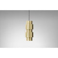 CTO Lighting Ring - DALI-A Pendant Light satin brass with satin brass detail