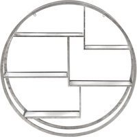 Circular Silver Wall Hanging Large Multi Shelf