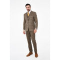 Albert Brown Tweed Three Piece Suit Short