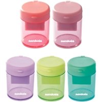 Temperamatite a 2 fori con serbatoio tondo Nikoffice colori pastello