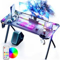 Dowinx LED Gaming Desk Black, 120*60