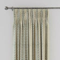 Land & Shore Fintra Stripe Lined Curtains 90" x 54", Green