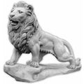 Casa Padrino Barock Garten Deko XXL Skulptur LÃ¶we rechte Seite Grau 186 x H. 150 cm - Riesige Garten Deko XXL Figur - Barock Garten & Terrassen Deko Accessoires - Garten Deko im Barockstil