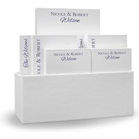 Couples 7-Tablet Set - White with Linen holder
