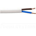 Zexum 2.5mm 2 Core White Cable Flexible 3182Y - 25 Meter