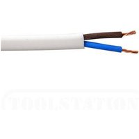 Zexum 2.5mm 2 Core White Cable Flexible 3182Y - 25 Meter