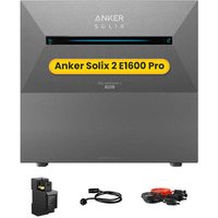 Anker SOLIX Solarbank 2 E1600 Pro All-in-One Speicher für Balkonkraftwerk, by Powerness - 3200Wh / 1 x Smart Meter / Powerness Express (Lieferzeit: 5-14 Werktage)