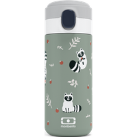 Die Kompakte isotherme Flasche - monbento MB Pop grün Raccoon