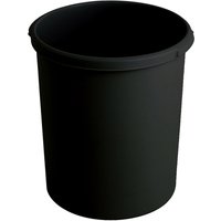 Prullenbak Basic 30 liter Zwart | 30 liter | Voor op kantoor | Uitgevoerd in het zwart