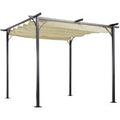 Outsunny 3 X 3M Metal Pergola With Retractable Roof