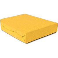 Prześcieradło Frotte 140x200 z gumką żółte