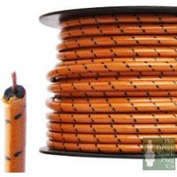 7mm HT Ignition Lead Cable - Gloss OBF Wire Core Cotton Braided